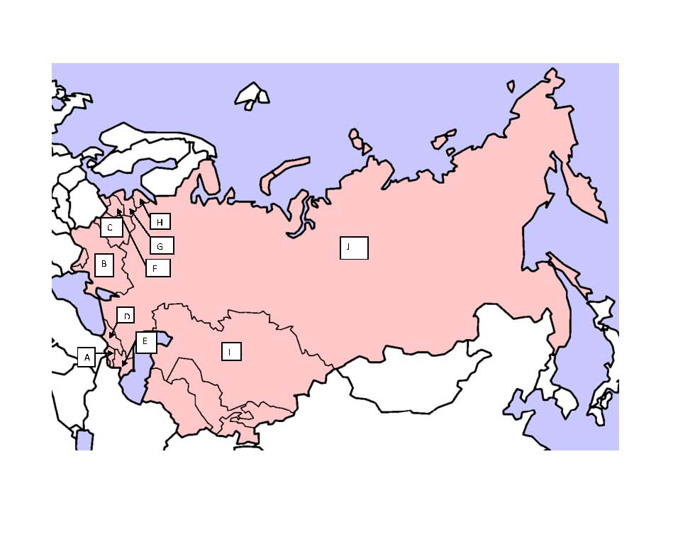 Political Map of Soviet Union Nations Online Project
